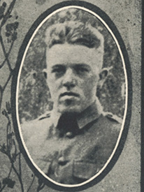 Attached photograph of Private Bristol