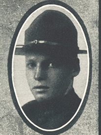 Attached photograph of Corporal Burns