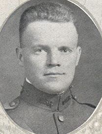 Attached photograph of Second Lieutenant Kinne