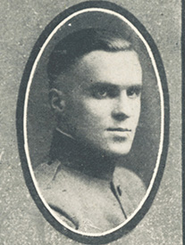 Attached photograph of Second Lieutenant Sage