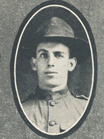 Attached photograph of Private Ostrander