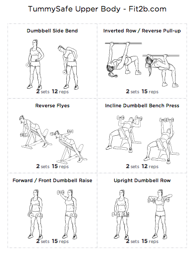TummySafe Upper Body Workout - Fit2B Studio TummySafe Upper Body Workout - Fit2B Studio