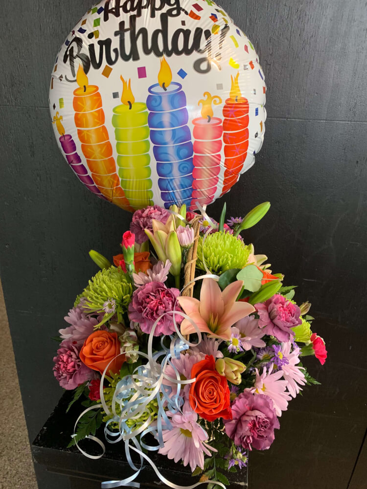 The Happy Blooms Basket