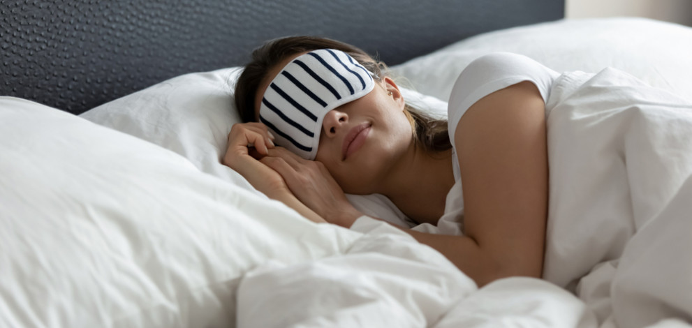 Stylish,Nightwear.,Comfy,Sleeping,Mask,Helping,Young,Woman,Tourist,Traveler