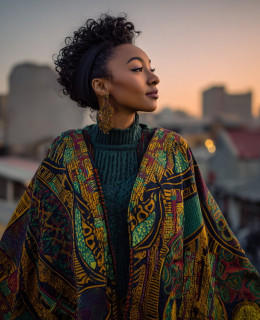 Elevate your winter wardrobe with African capes