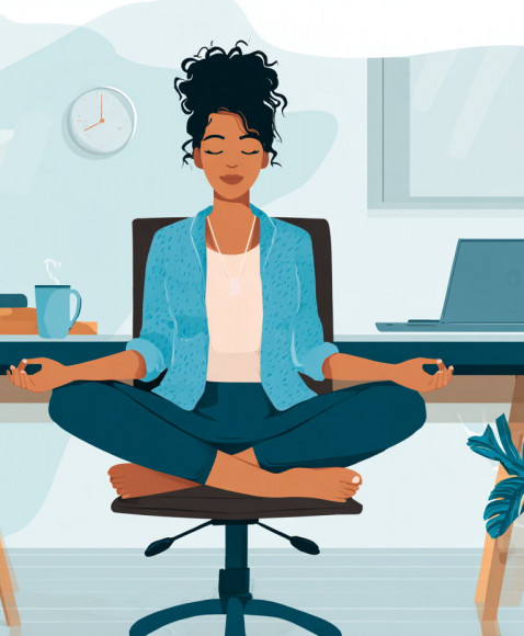 10-Minute Desk Yoga You'll Actually Want to Practice During Work