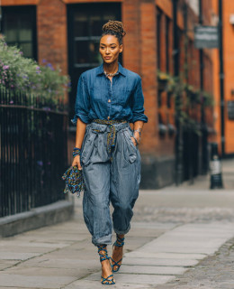 Long Blouses with Baggy Jeans are Trending in Spring-Summer 2026