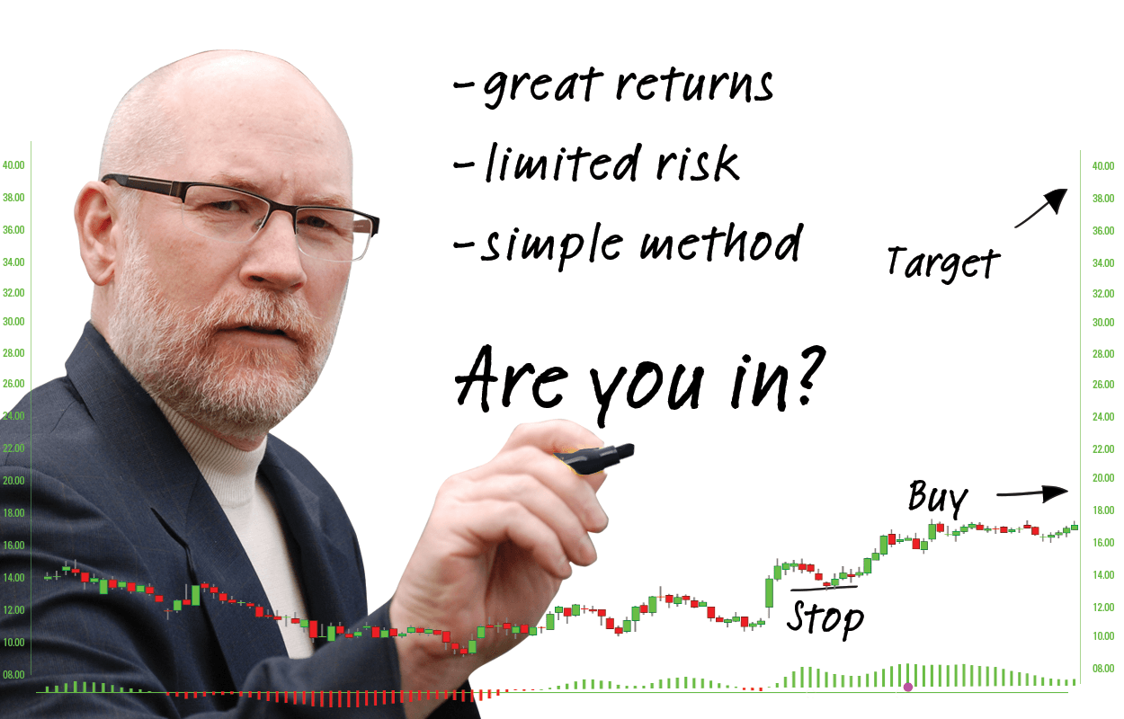 Image of Dean with Stock Chart