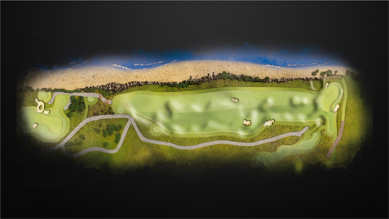 Cabot links map   hole 16