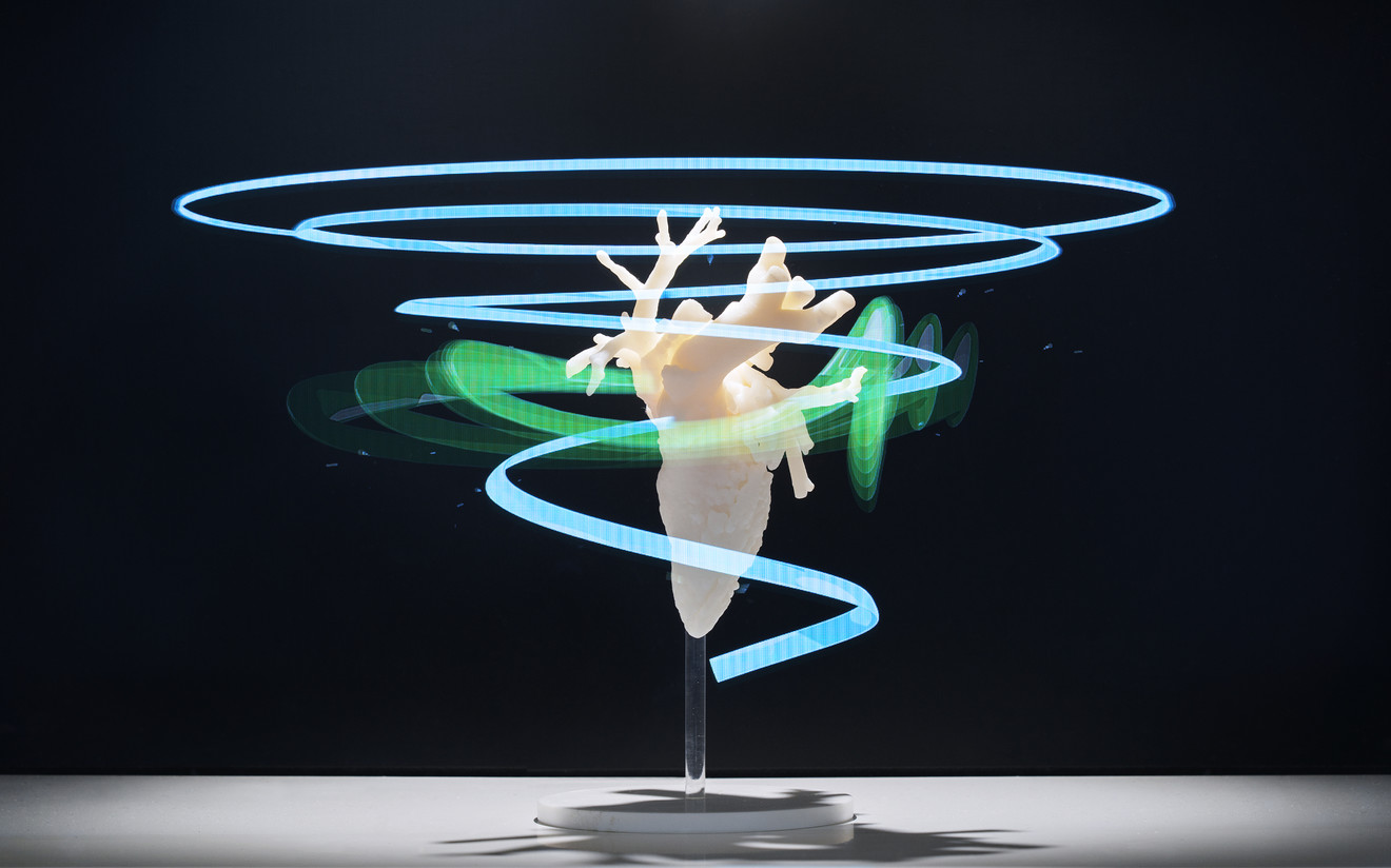 3D hologram with animated graphics