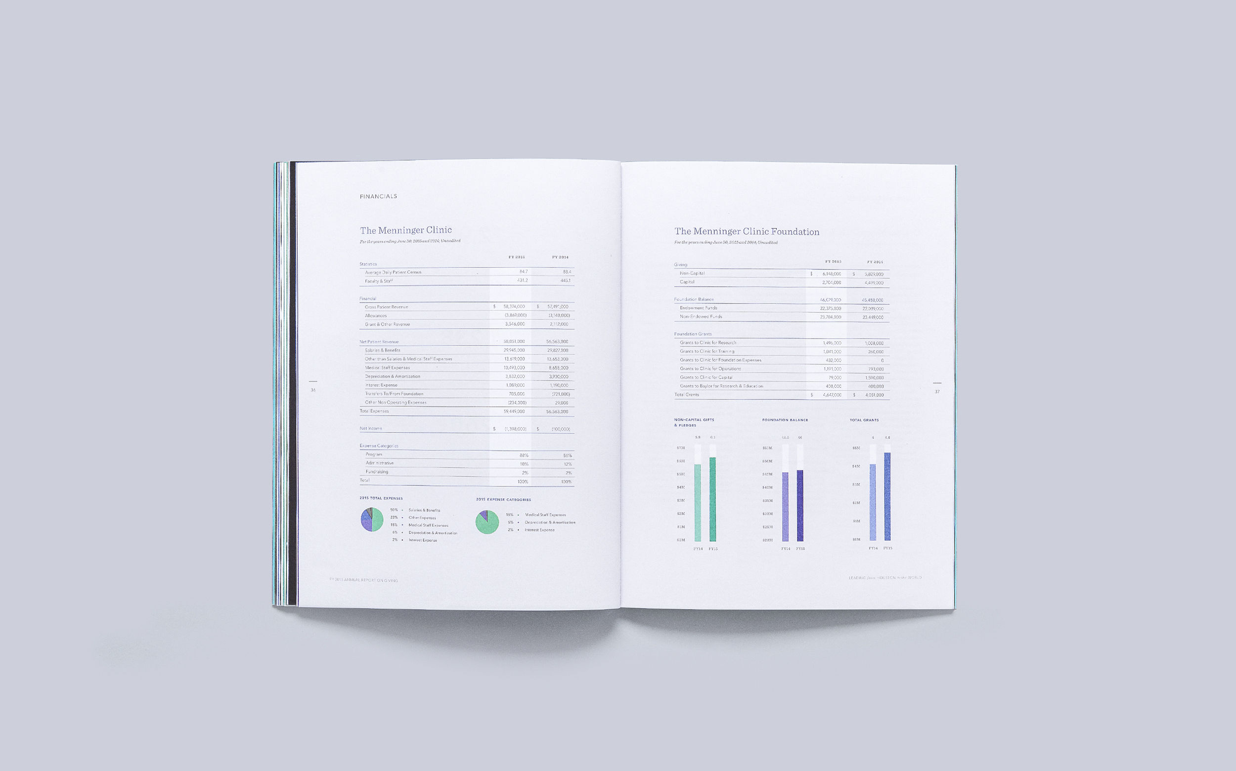 the menninger clinic annual report projects daren guillory financial report design