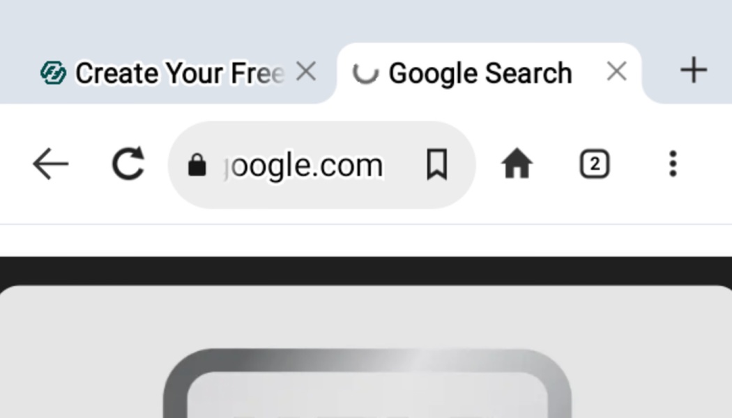 Web browser top bar featuring open tabs and an address bar displaying google.com.