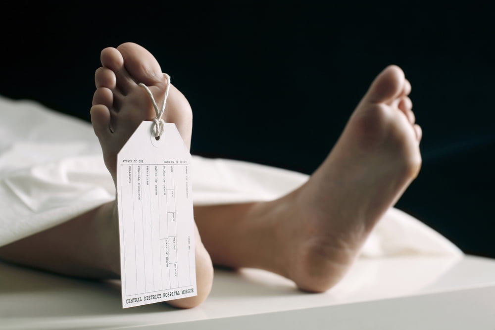 Toe Tag Feet Hospital Morgue Death Murder