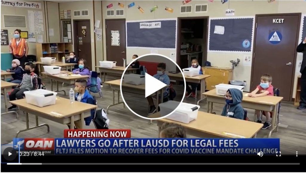 OANN coverage LAUSD Lawsuit