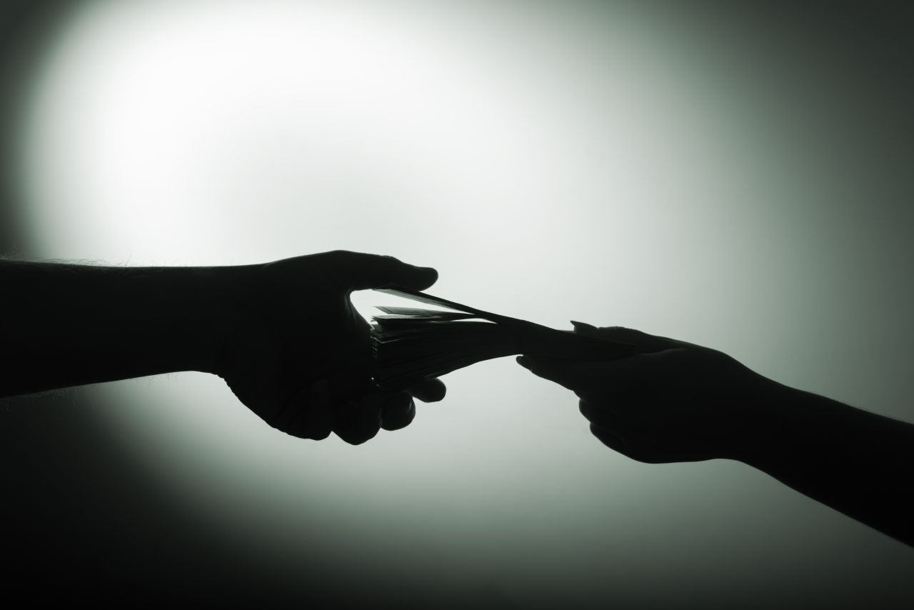 Corruption Handshake Money Corruption Handshake Money