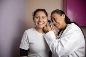 Latina Doctor Pediatric Patient Female