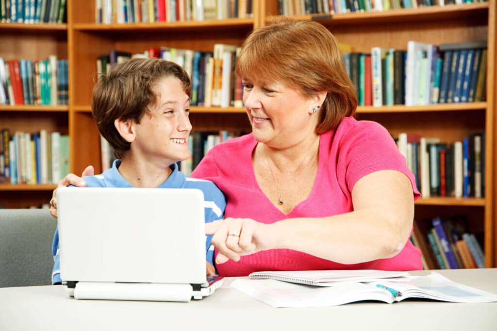 student with learning disabilities and teacher