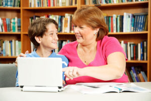 student with learning disabilities and teacher
