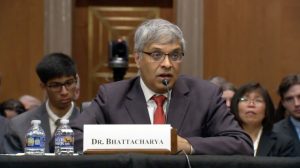 Dr Bhattacharya Senate Committee Nomination Hearing Image