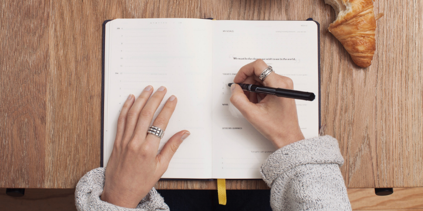 planning assets in a diary