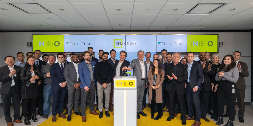 Press Release, FrontFundr, Launch, Capital Raise, NEO, NEO Exchange, DealSquare