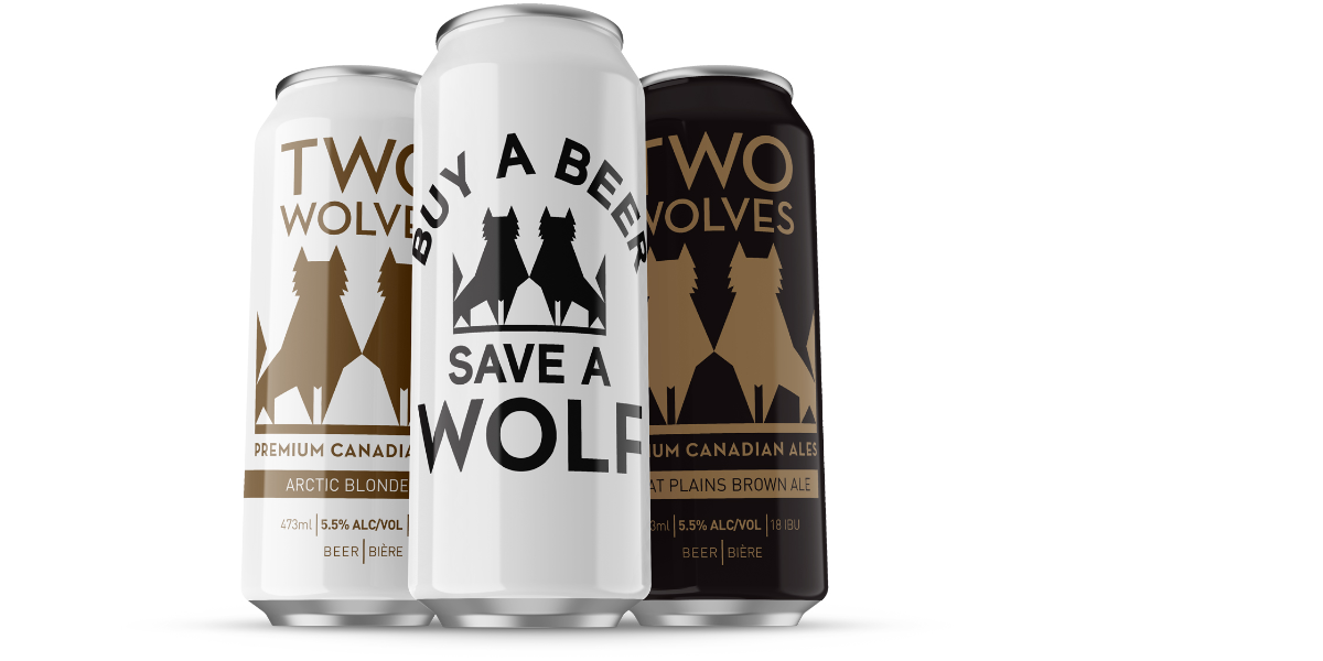 Two Wolves Premium Canadian Ales