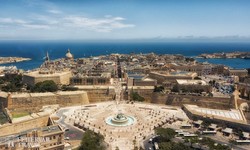 Valletta látképe madártávlatból