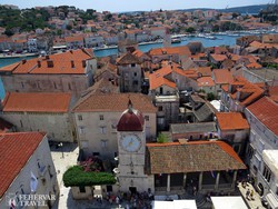 Trogir látképe madártávlatból