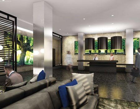 The Benjamin Seaport Residences interior rendering