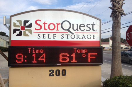 Self storage building exterior in Edgewater