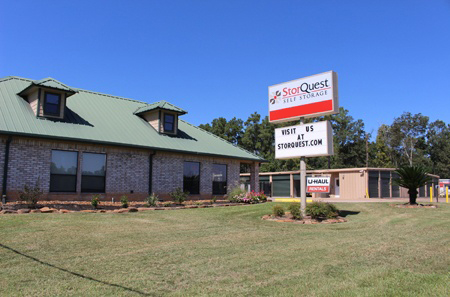 Self storage building exterior in Spring
