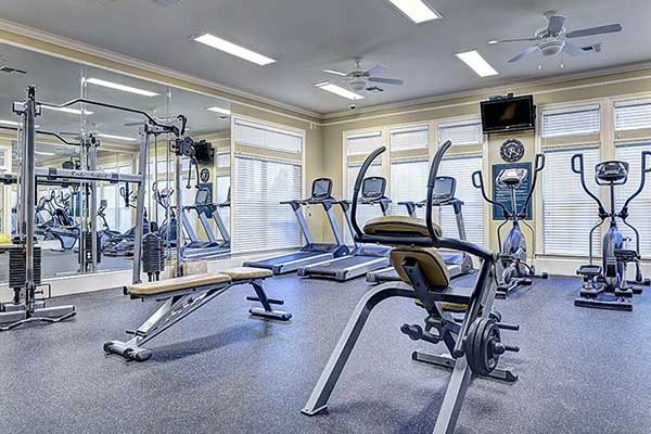Maintain that beach body in the full gym at The Haven at West Melbourne