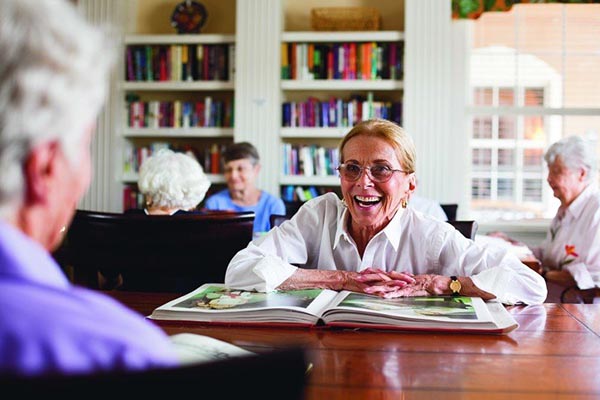 Plenty of books to read in our community library at Conservatory At Keller Town Center.