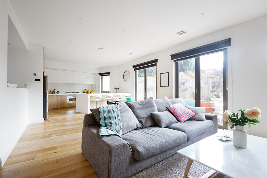 Resident living room at 4000 Hulen Urban Apartment Homes