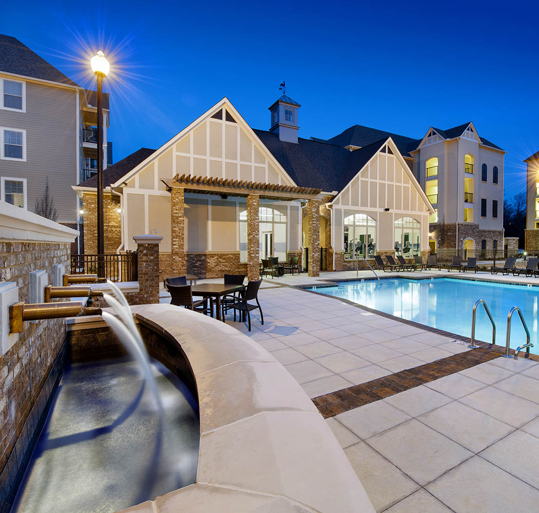 Swimming pool at apartments in Mountain Brook