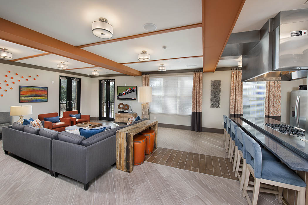 Bar area at Lane Parke Apartments in Mountain Brook
