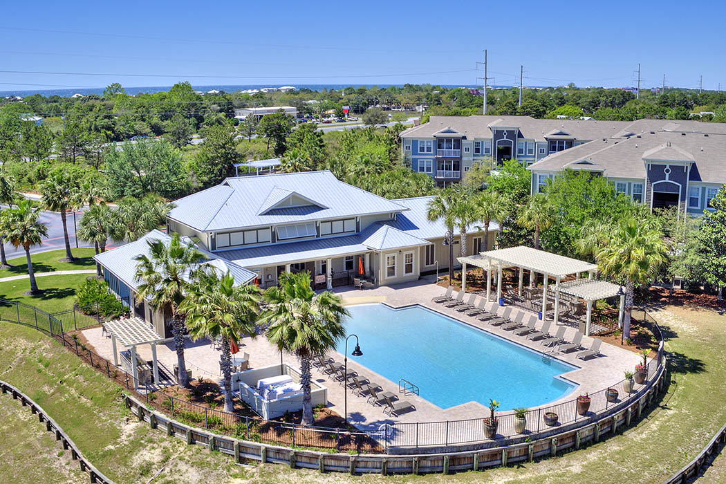 The Retreat at PCB aerial view