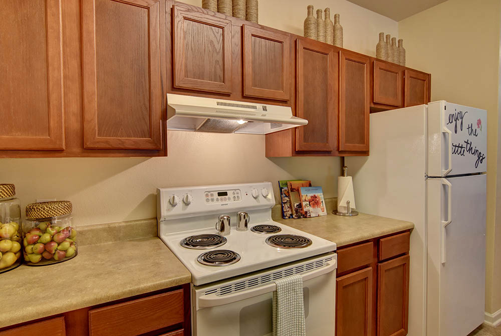 Full feature kitchen at The Retreat at PCB in Panama City Beach