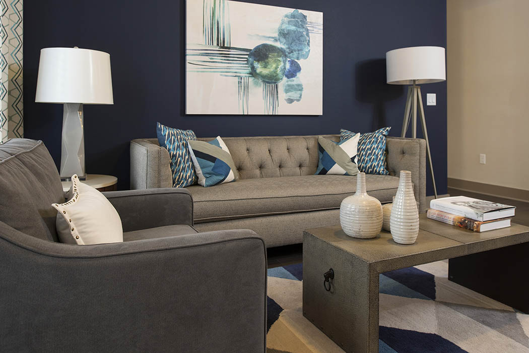 living room at Anthem Cityline in Richardson