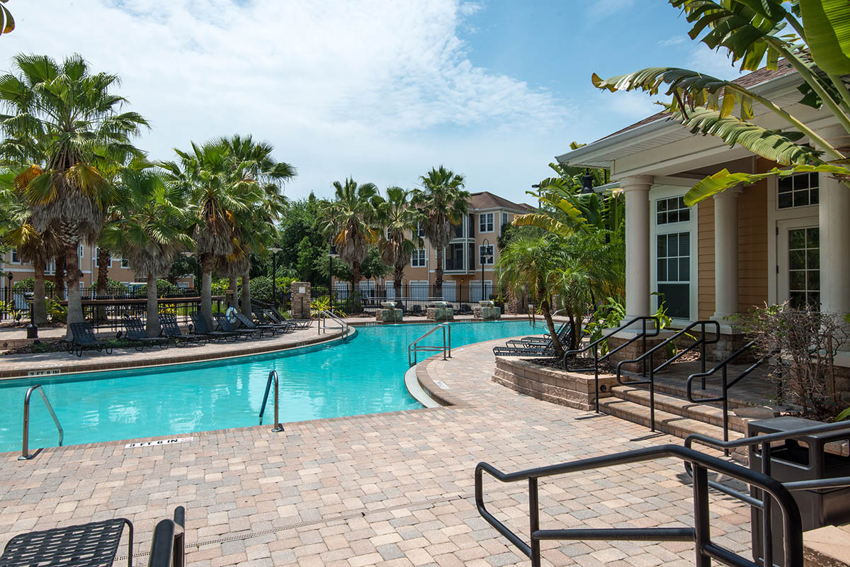 Pool and deck at The Addison