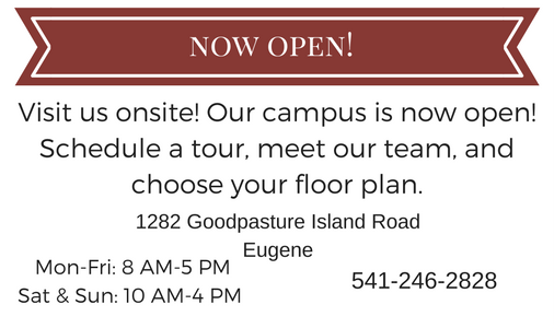 We are now open in Eugene, OR