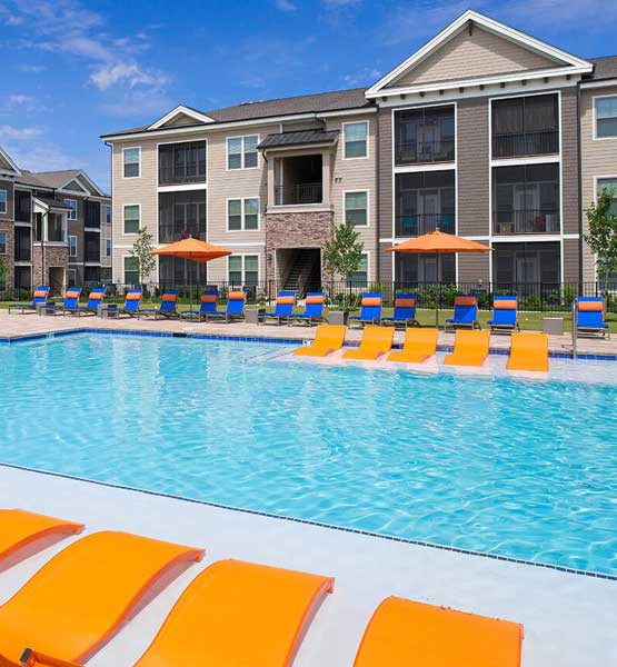 Pool at our apartments in Fredericksburg, VA