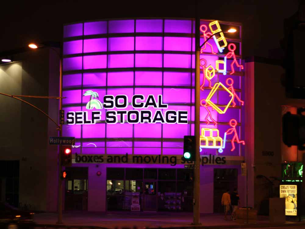 Store front at SoCal Self Storage in Hollywood, CA