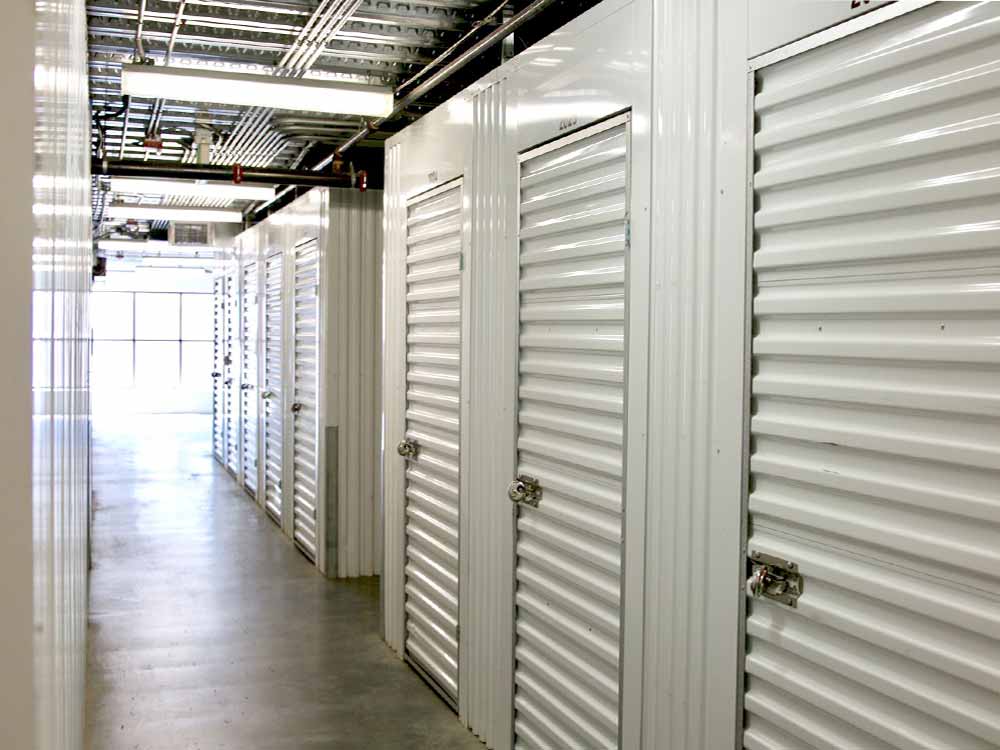 Wide hallways at SoCal Self Storage
