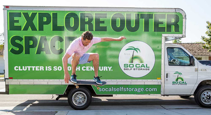 Free move-in truck at SoCal Self Storage