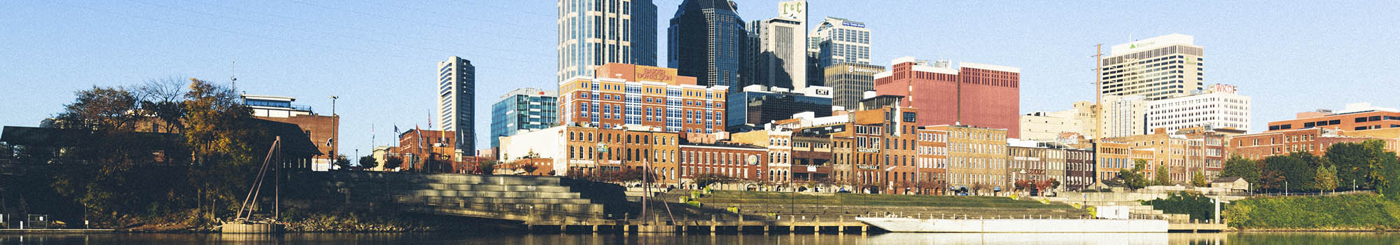Downtown view near our apartments in Nashville