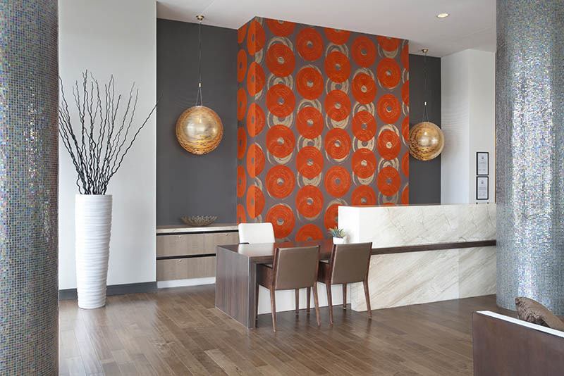 Lobby at The Marq at RiNo.