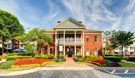 Front entrance at The Marq at Brookhaven