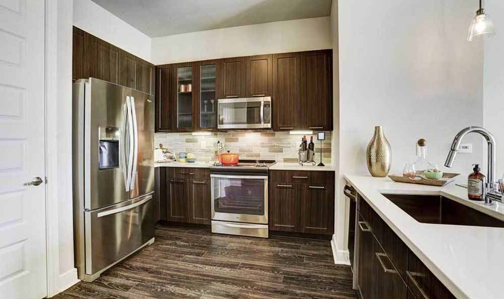 hard-wood kitchens at Marq 31