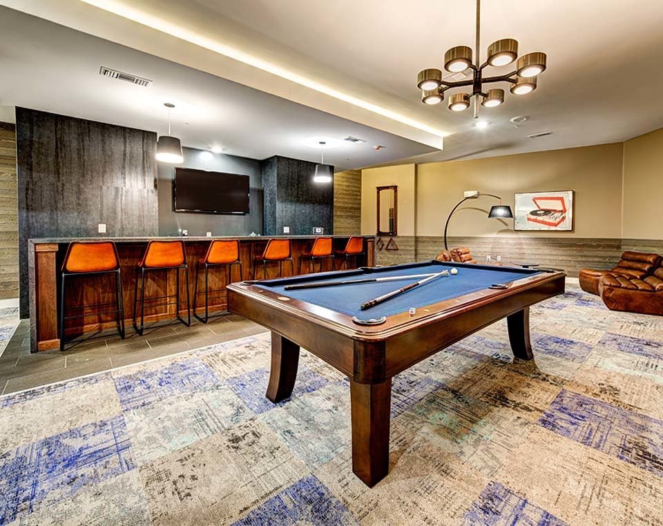 Billiards at apartments in Austin, TX